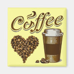 Coffee Refrigerator Magnet