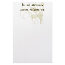 Coffee Relaxes Me Stationery