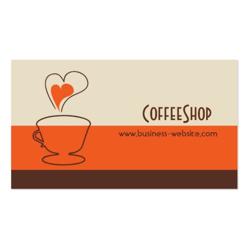 Coffee Shop Business Card (front side)