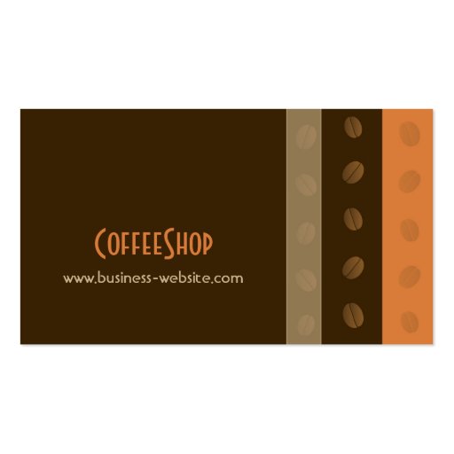 Coffee Shop Business Card (front side)