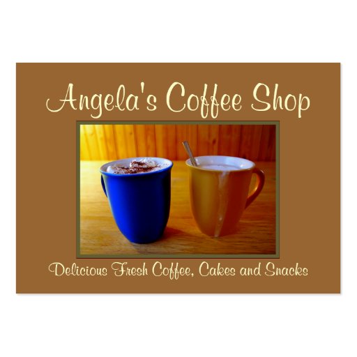 Coffee Shop/Cafe Business Card Templates (front side)