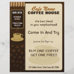 Coffee Shop Cafe Coffee Cup Flyers and Coffee Menu
