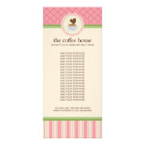 Coffee Shop Product Rack Cards