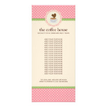 Coffee Shop Product Rack Cards