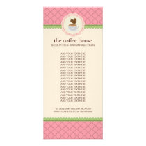 Coffee Shop Product Rack Cards