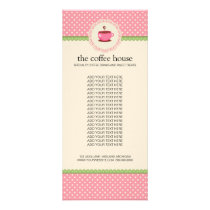 Coffee Shop Product Rack Cards