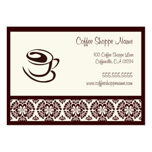 Coffee Shoppe Punch Cards Business Card Template Zazzle