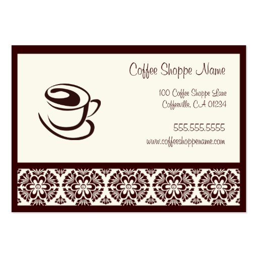 Coffee Shoppe Punch Cards Business Card Template (front side)