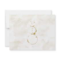 Coffee Stain Snowman invitations