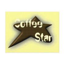 Coffee Star Postcard