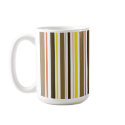Coffee Stripes mugs by JOLEANWHEELER Coffee Stripes mugs