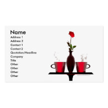 Coffee Table - Business Size Business Card Templates