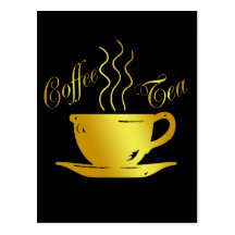 COFFEE & TEA POSTCARDS