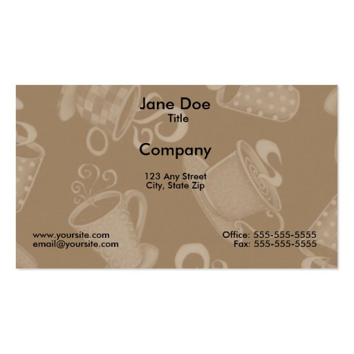 Coffee Time 2 Business Card (front side)