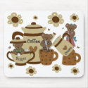 Coffee Time Bear Mousepad
