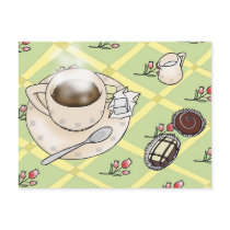 coffee time postcard