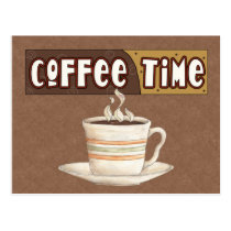 Coffee Time postcard postcards