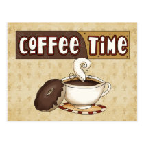 Coffee Time postcard postcards