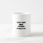 COFFEE TWO SUGARS COFFEE MUG
