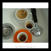 Coffee Washing Up Poster posters