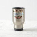 Coffee. water. wine coffee mug