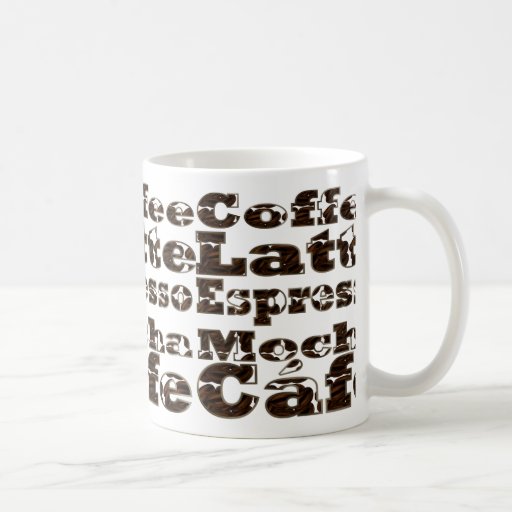 Coffee Words Mug Zazzle