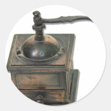 CoffeeGrinder040309 Round Stickers