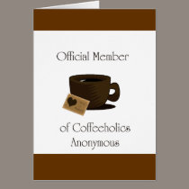 coffeeholic anonymous cards
