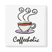 coffeeholic  magnet