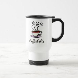 coffeeholic travel mug mug