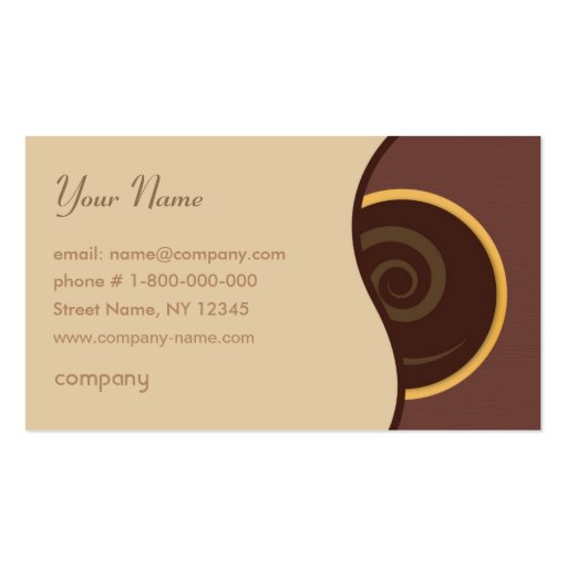 CoffeeShop Business Card Template (front side)