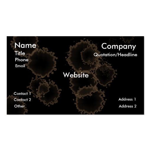 CoffeeStain Business Card Templates