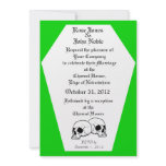 Coffin Ivory (Lime) Wedding Invitation