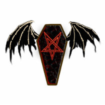 coffin pentagram photo cut outs