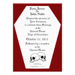 Coffin (Red) Wedding Invitation