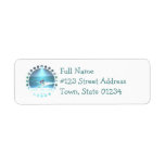 Cogida de la etiqueta del remite de la resaca etiqueta de remite