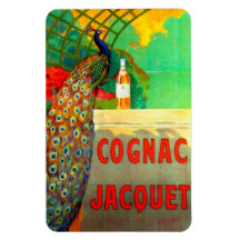 Cognac Jacquet Vintage Advertising Poster Vinyl Magnet