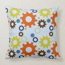 Cogs and Gears Pillow pillows