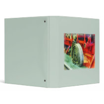 Coiled Hose on Fire Truck Vinyl Binder