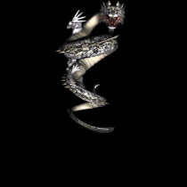 Coiled To Strike Dragon Asian Tattoo Fantasy Shirt