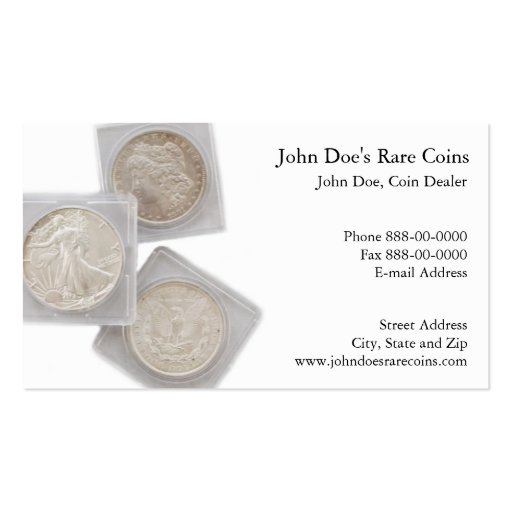 Coin Dealer Business Card