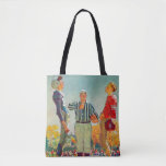 Coin Toss by Norman Rockwell Tote Bag