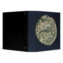 Coin with heads of Julius Caesar  and Augustus Vinyl Binders