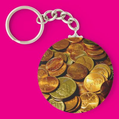 Coins Keychain Zazzle_keychain