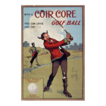 Coir core golf ball, 1907 posters