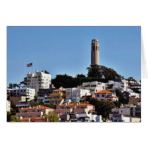Coit Tower On Telegraph Hill In San Francisco Take Greeting Cards