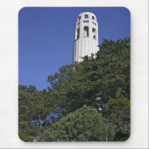 Coit Tower on Telegraph Hill mousepads