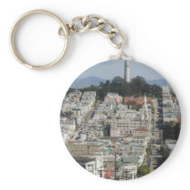Coit Tower Scenic Picture Keychain