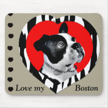 Cojín de ratón de Boston Terrier Alfombrilla De Ratón