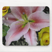 Cojín de ratón de la flor alfombrilla de ratones
